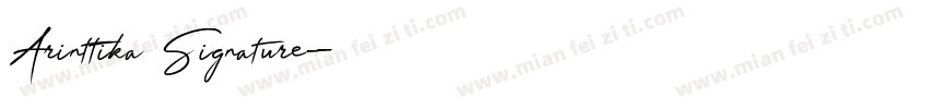 Arinttika Signature字体转换